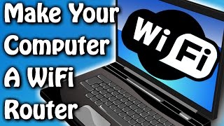 Use Your Computer As WiFi Router Without Any Software ✔