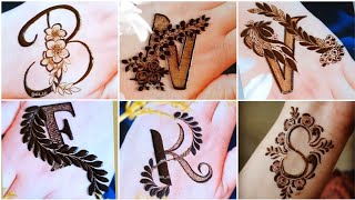 Alphabet Mehndi Designs #shorts #youtubeshorts