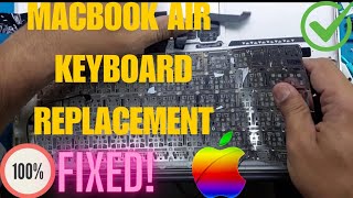 Macbook Air A1466 keyboard replacement | Replacing MacBook Air 13" Mid 2011 Keyboard @supertechlrc