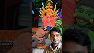 Maa Durga idol 🌷 my clay Art 🙏🏻 Jai Maa Durga #shorts #trendingshorts #viralvideos