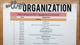 How to Stay Organized in College!