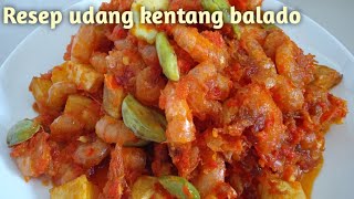 rahasia membuat udang kentang balado || resep udang balado