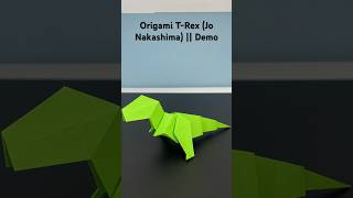 Origami T-Rex (Jo Nakashima) || Demo #origami #origamiart #origamicraft #origamipaper #shorts