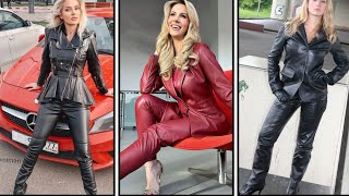 Reasonable Way Of Styling Leather Jacket With Leather Pants Outfit In 2024