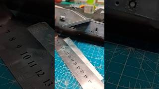 Replicating rivets in scale modeling.