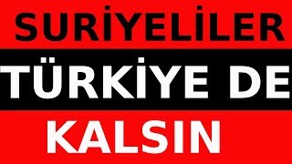 Suriyelilerin de istedikleri sürece bu ülkenin yurttaşlar olarak yaşamaya hakları Vardır - EYT