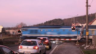 Železniční přejezd Tetčice [P3821] 17. 12. 2023