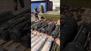 Russian army seizes thousands of tons of ammunition in Ukraine #shorts