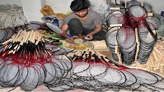 Amazing Process of Making Badminton Racket factory | The Mass production process of Tennis Rackets