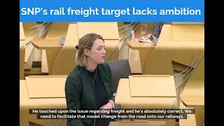 SNP's rail freight target lacks ambition