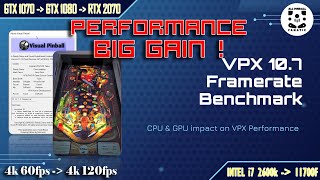 VPX PERFORMANCE benchmark - Big FPS gain. VPX 10.7 Making Visual Pinball X Smooth.