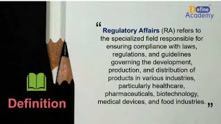 Introduction of Regulatory Affairs (RA) department in Pharmacy by Define Academy