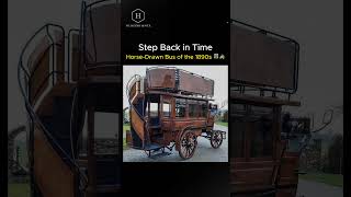 "Step Back in Time: Horse-Drawn Bus of the 1890s 🚍🐴"