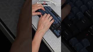 Prueba de escritura (typing test) Keychron K8 Pro