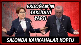 ''Makro Erdoğanik Problemler'' Meral Akşener Bu Sefer Erdoğan'ın Taklidiyle Gülmekten Kırdı Geçirdi!