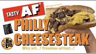 Easy and Quick Philly Cheesesteak Sandwich in the Air Fryer