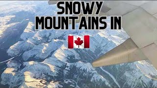 Jaw-dropping Aerial view of snowy mountains in canada🇨🇦🇨🇦🇨🇦