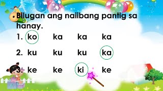 Part 1 Pagbasa ng mga Salitang May Dalawang Pantig | ABAKADA | Teacher Pia