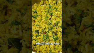 mint Rice | Pudina Rice Recipe #shorts #youtubeshorts #ricerecipe