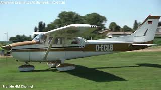 Cessna 172M Skyhawk II (D-ECLB) landing and take off