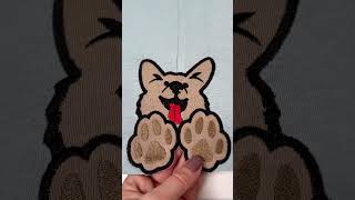 Puppy Paws Side Split Cutout Applique  #machineembroidery #diyembroidery #embroidery #puppy #diy