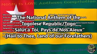 Togo National Anthem with music, vocal FEMALE, and lyrics French w/English Translation