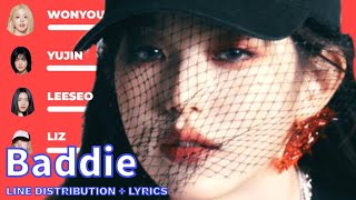 IVE - Baddie Line Distribution + Lyrics