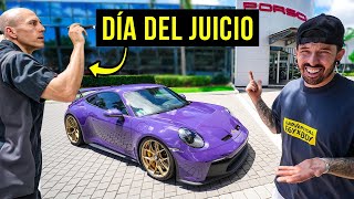 PORSCHE INSPECCIONA EL GT3 DESTROZADO QUE ACABO DE RECONSTRUIR