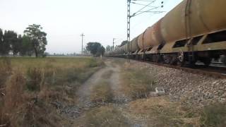 MGS WAG7+oil tankers to Jammu+longest train