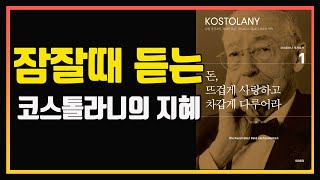 다시 읽어도 좋은 주식투자 고전 필독서 no.1 | 돈, 뜨겁게 사랑하고 차갑게 다루어라 | 앙드레 코스톨라니 | 주식책 추천 | 주식책 리뷰 | 장기투자 | 주식 오디오북