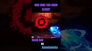 Death Ball vs Kamehameha beam struggle