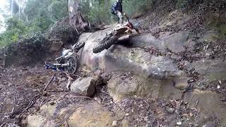 Watagans Enduro Erzberg WR vs two KTMs