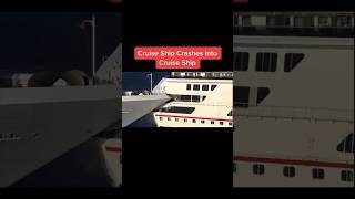 Cruise ship crashes in another cruise ship #shorts