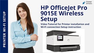 HP Officejet Pro 9015e Wireless Setup | Printer installation | Wi-Fi setup | Unboxing