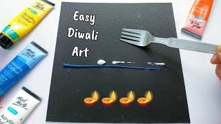 Fireworks painting || Acrylic painting tutorial || Painting for beginners step by step || Drawing