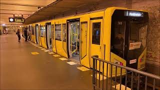 [Sound] BVG-Baureihe HK00 Prototyp (Wagen 1004-4) auf der U2 zwischen Alexanderplatz und Klosterstr.