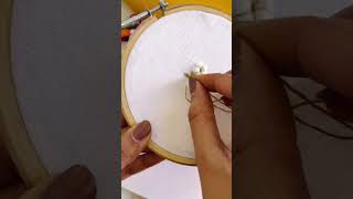 Embroidery technique with cotton 🪡 Like and subscribe for more videos #embroidery #viral #ytshorts