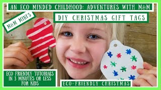 How To Make Eco Friendly Christmas Gift Tags | Christmas Crafts For Kids