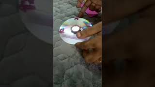 old CD craft ideas/#diy craft #diy CD clock #CD clock#shortvideo#shorts  #subscribe