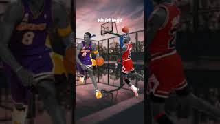 Kobe Bryant vs Michael Jordan NBA Player Comparison #nba #shorts