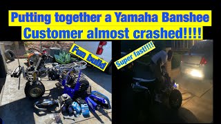 Customer almost crashed Yamaha banshee