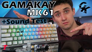 Gamakay MK61 Review + Sound Test - Great Looks BUT... (Gateron Yellow Switch)