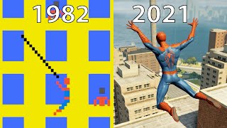 Evolution of Spiderman Games 1982-2021