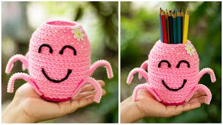 waste material craft ideas easy and beautiful | how to make a pencil case from waste materials