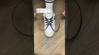 How to Tie adidas Forum Low! (Strapz Waxed Laces)