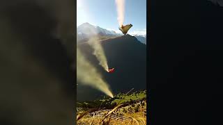 Roster member Jokke Sommer wingsuit basejumping in Lauterbrunnen, Switzerland #Wingsuit #Basejumping