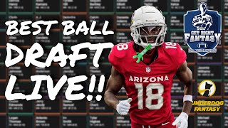 A *LIVE* $25 Fantasy Football Draft | Underdog Fantasy Best Ball Mania V $1.5M to 1st!