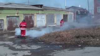 Пожаротушение огнетушителем ГИРС. пос.Белоярский Свердловской обл.