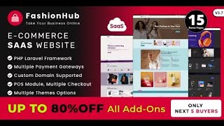 FashionHub SaaS - eCommerce Website Builder For Seamless Online Business