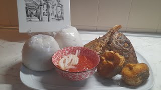 How to prepare fried fish, banku with grinded pepper #bankuwithokrostew #bankuwithpepper #banku